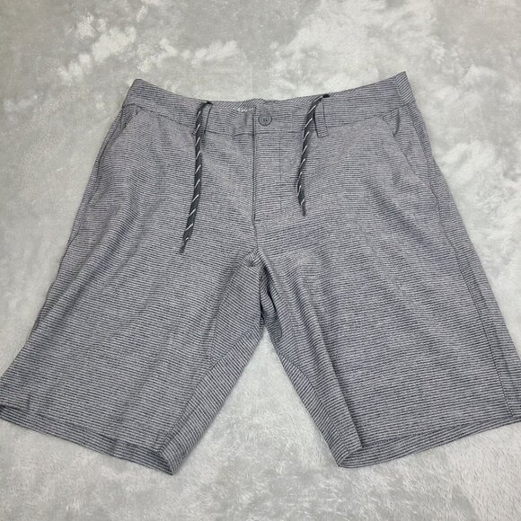 Hang Ten Shorts Mens Size 34‎ Grey California Chino Hybrid Skate Surf Stretch - Picture 1 of 8